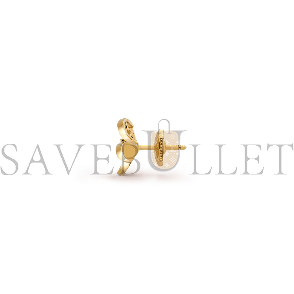 VAN CLEEF ARPELS FRIVOLE EARRINGS, MINI MODEL - YELLOW GOLD, DIAMOND  VCARP24200